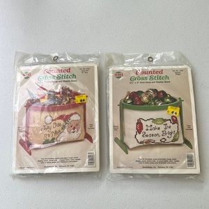 New NeedleMagic NMI Counted Cross Stitch Kit Jolly Old St. Nick & Season Bright